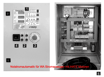 WA - Notstromautomatik für Stromerzeuger mit Hatz Motoren